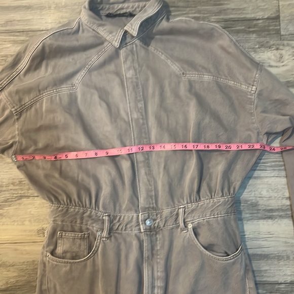Zara XL Gray Cargo Jumper, jumpsuit (like new, small spot on sleeve pictured) - Picture 4 of 13